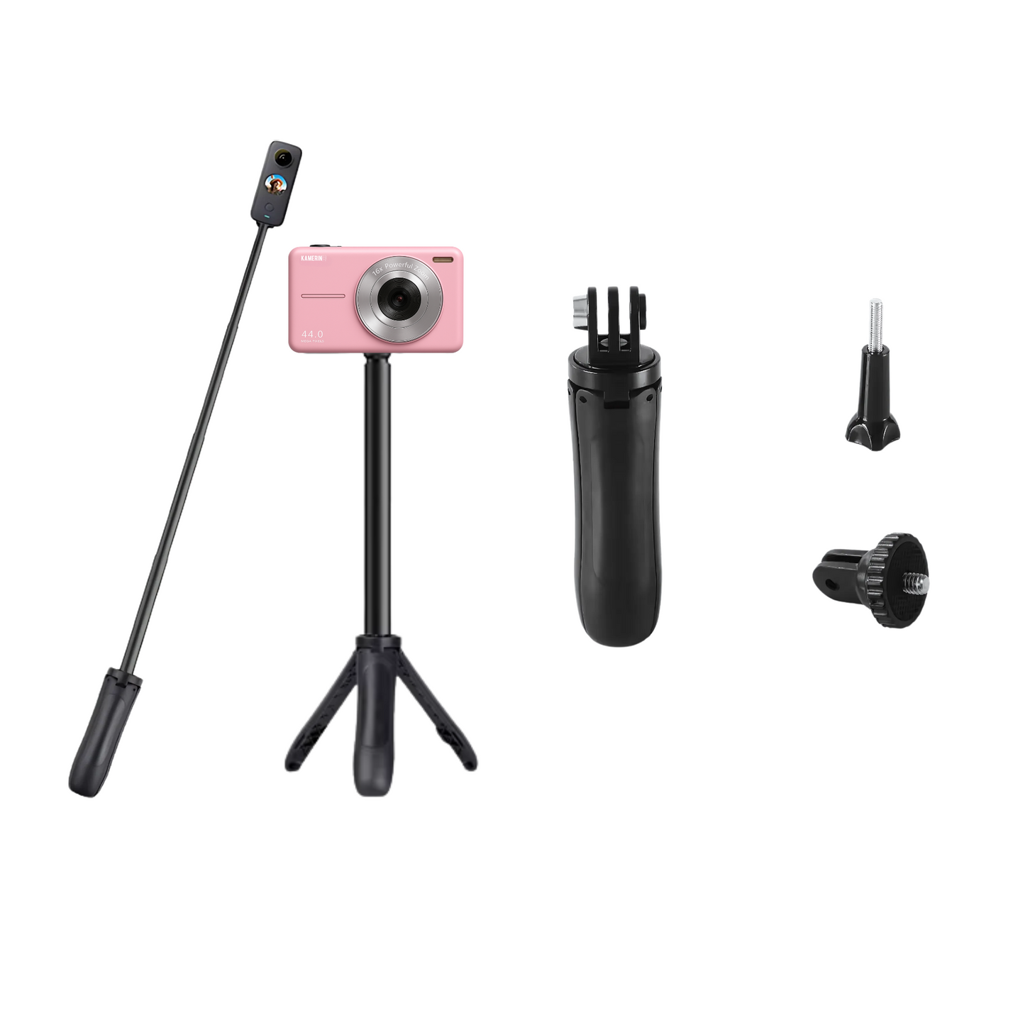 2-in-1 selfie stick
