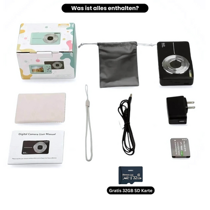Kamerino Digitalkamera Vintage (fast bundle)