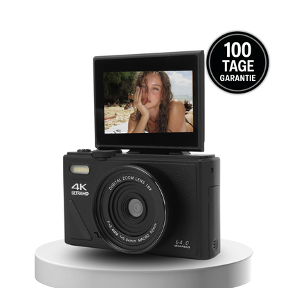 Kamerino 4K flip-screen digital camera