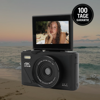 Kamerino 4K Flip-Screen Digitalkamera