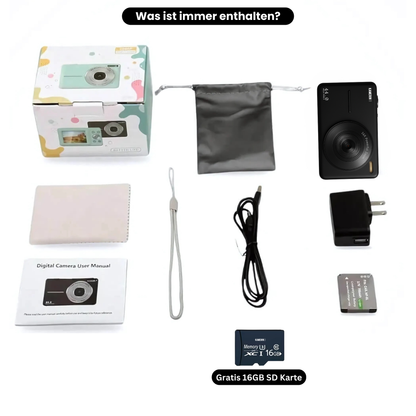 Kamerino Digitalkamera Vintage - All-Inclusiv-Set