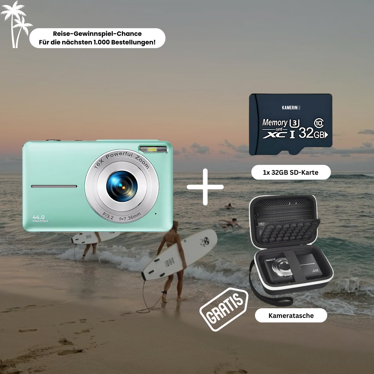 Kamerino Digitalkamera Vintage (fast bundle)