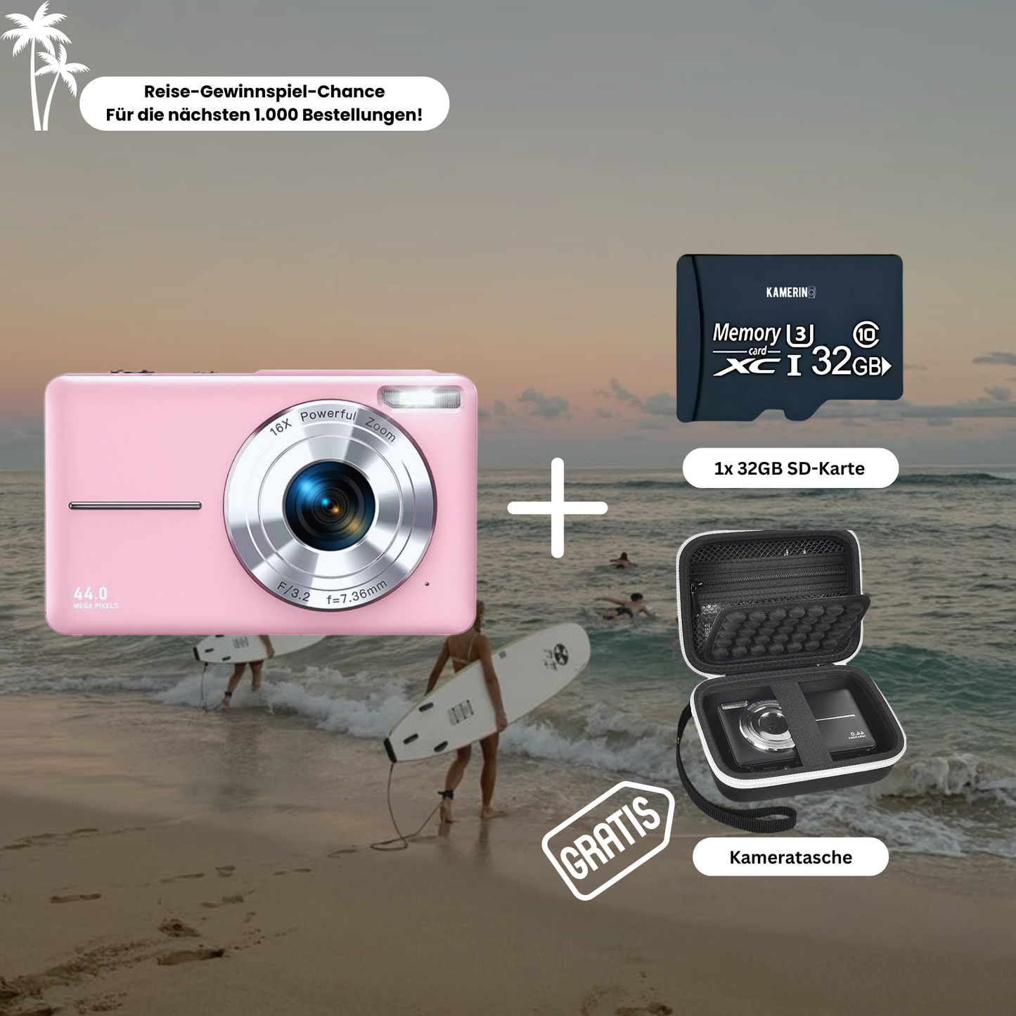 Kamerino Digitalkamera Vintage (fast bundle)