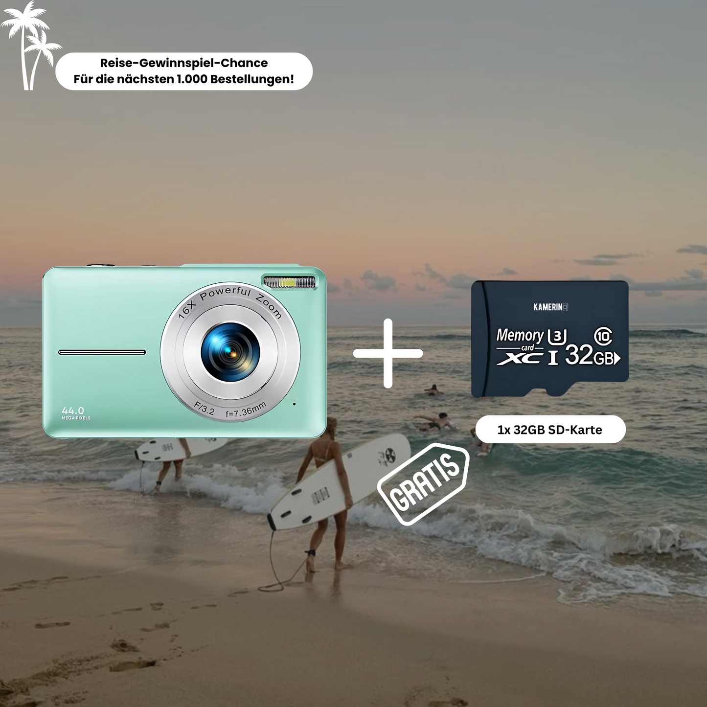Kamerino Digitalkamera Vintage (fast bundle)